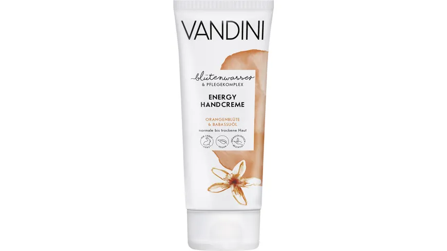 VANDINI ENERGY Handcreme Orangenblüte & Babassuöl Normale bis trockene Haut 75 ml 75 ml