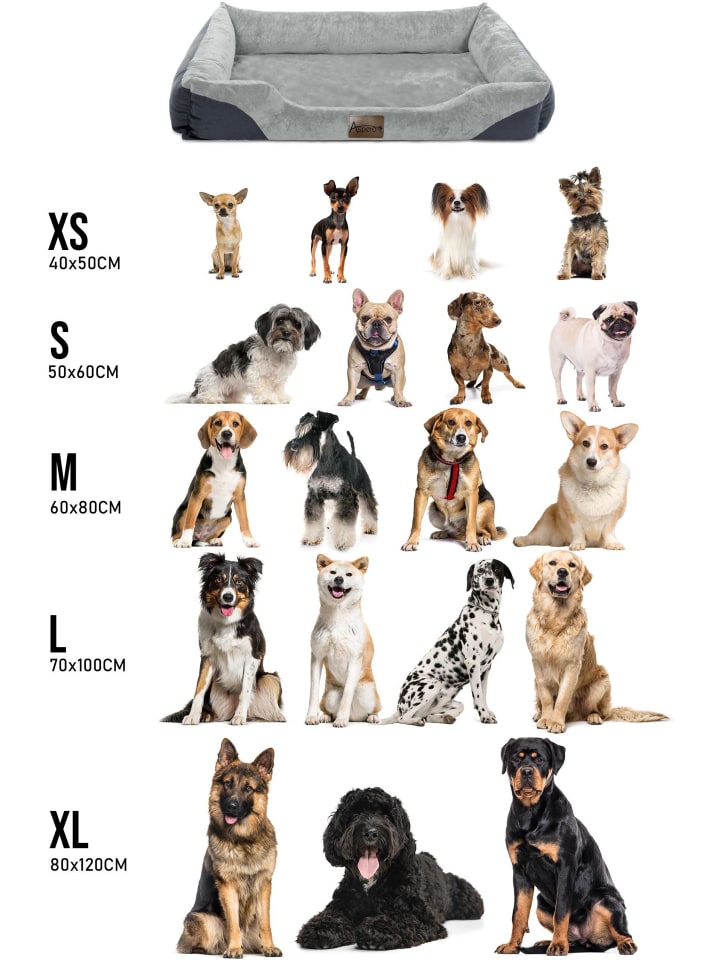 Aspero Hundebett Hanko in Grau günstig kaufen