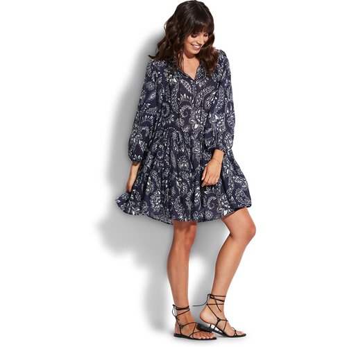 DAMEN KLEID FOLKLORE TIER DRESS