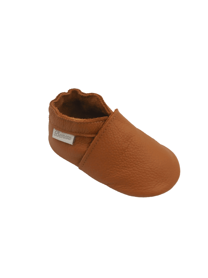 Yalion Leder-Krabbelschuhe in Braun günstig kaufen