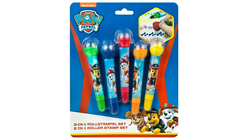 Undercover - PPAT0743 Paw Patrol - 2-in-1 Rollstempel Set