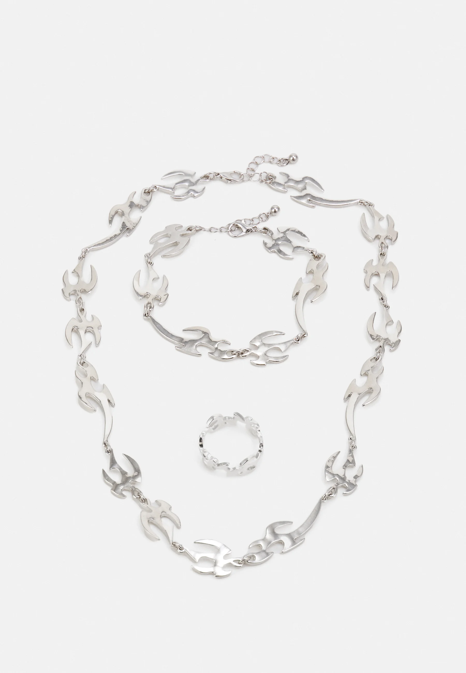 Conjunto de anillos y pulseras Jack & Jones JACCOLTON unisex - Collar