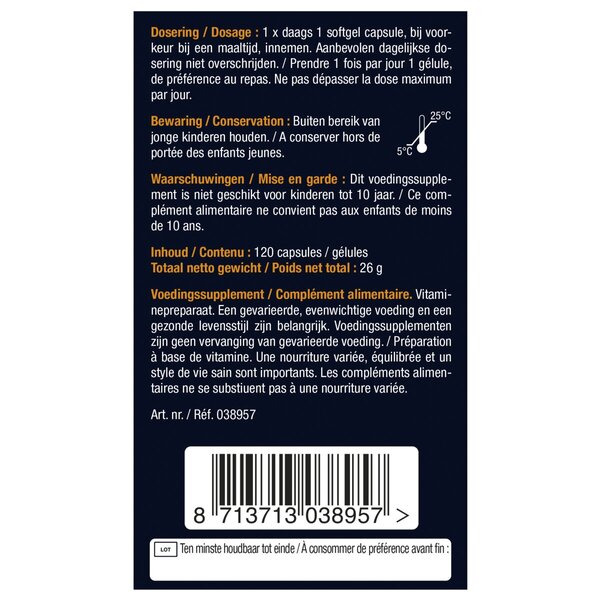 Lucovitaal vitamín D3 25mcg kapsuly 120 kusov