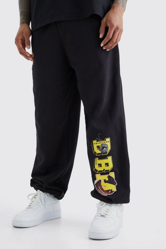 Oversize Jogginghose mit Print