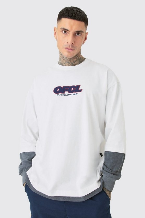 Tall Oversize T-Shirt mit Official Print