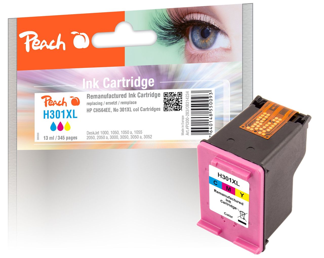 Peach Druckkopf color ersetzt HP No. 301XL c