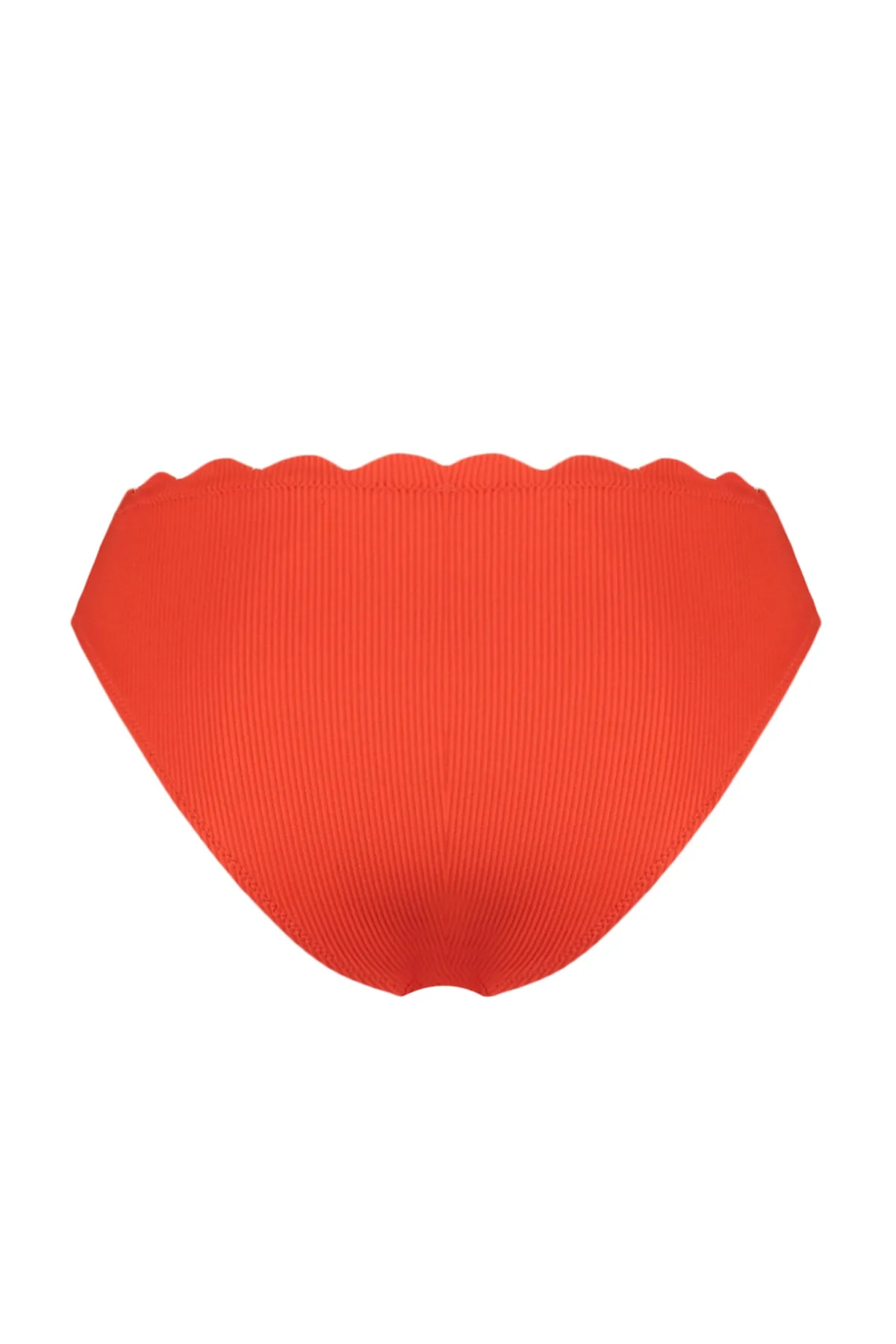 Trendyol Collection  Rote, lasergeschnittene, strukturierte Bikinihose mit normalem Beinausschnitt TBESS23BA00310