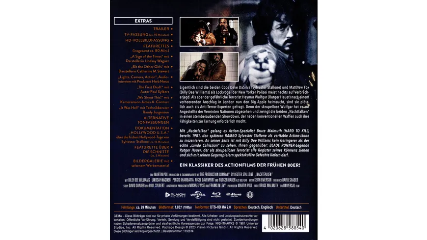Nachtfalken  (Blu-ray) (+Bonus-DVD)