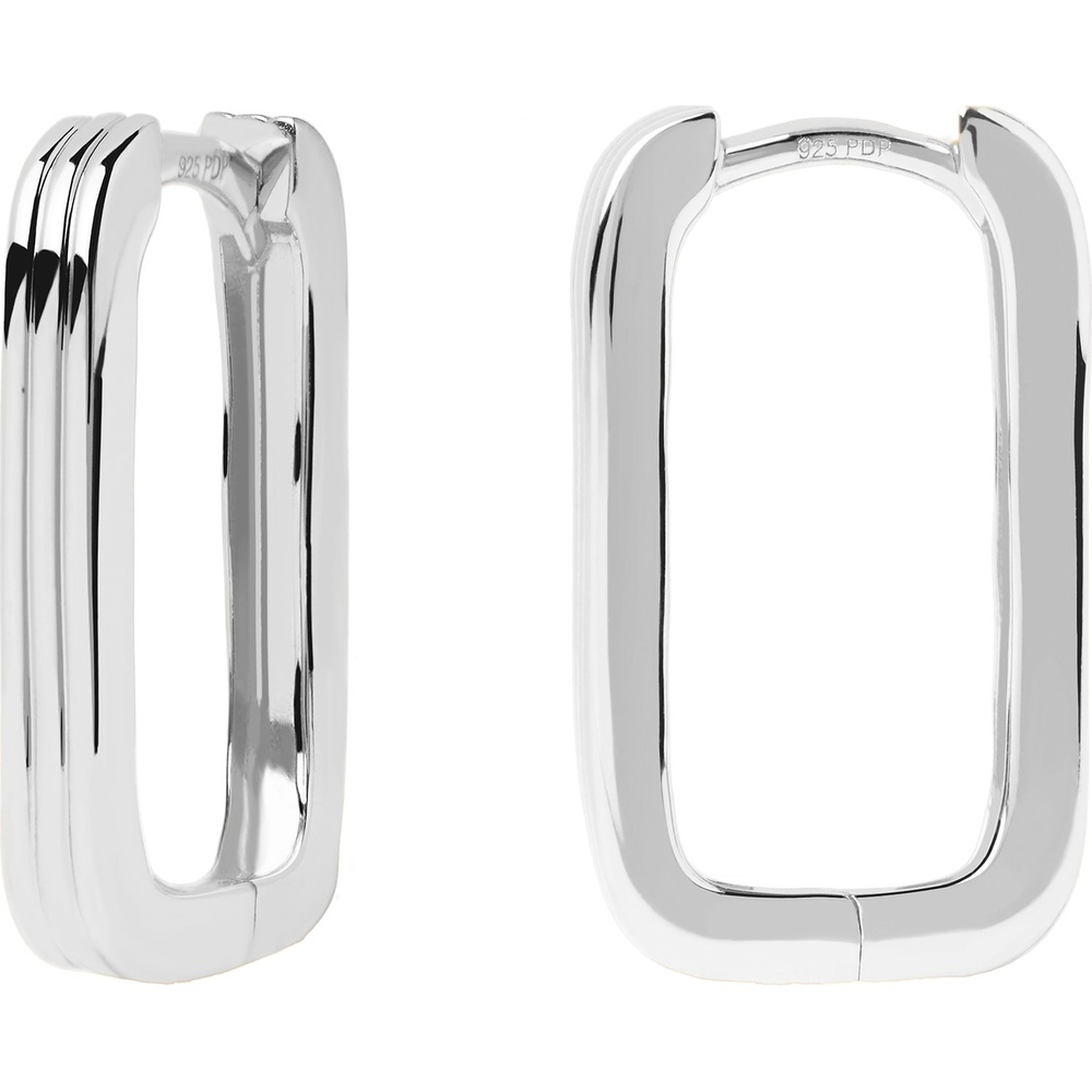 P D Paola Créoles 925 Argent Boucles d'oreilles