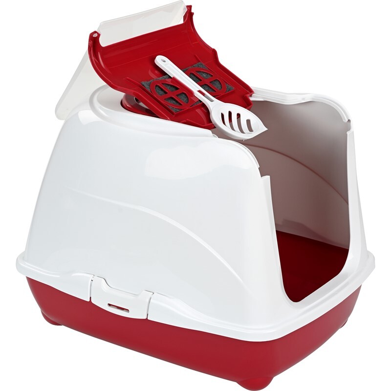 AniOne Katzentoiletten AniOne Katzentoilette Flip Cat S rot