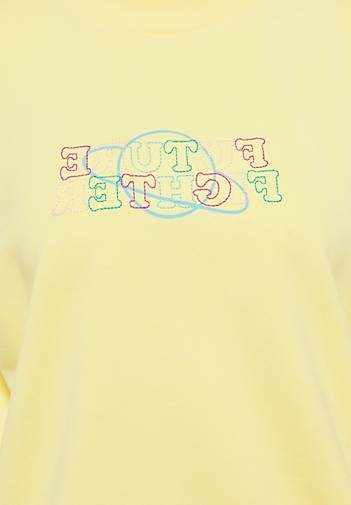 SOMWR Sweater Slogan Print Sweater With Adjusteble Waist