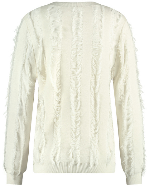 Pullover mit dekorativen Fransen