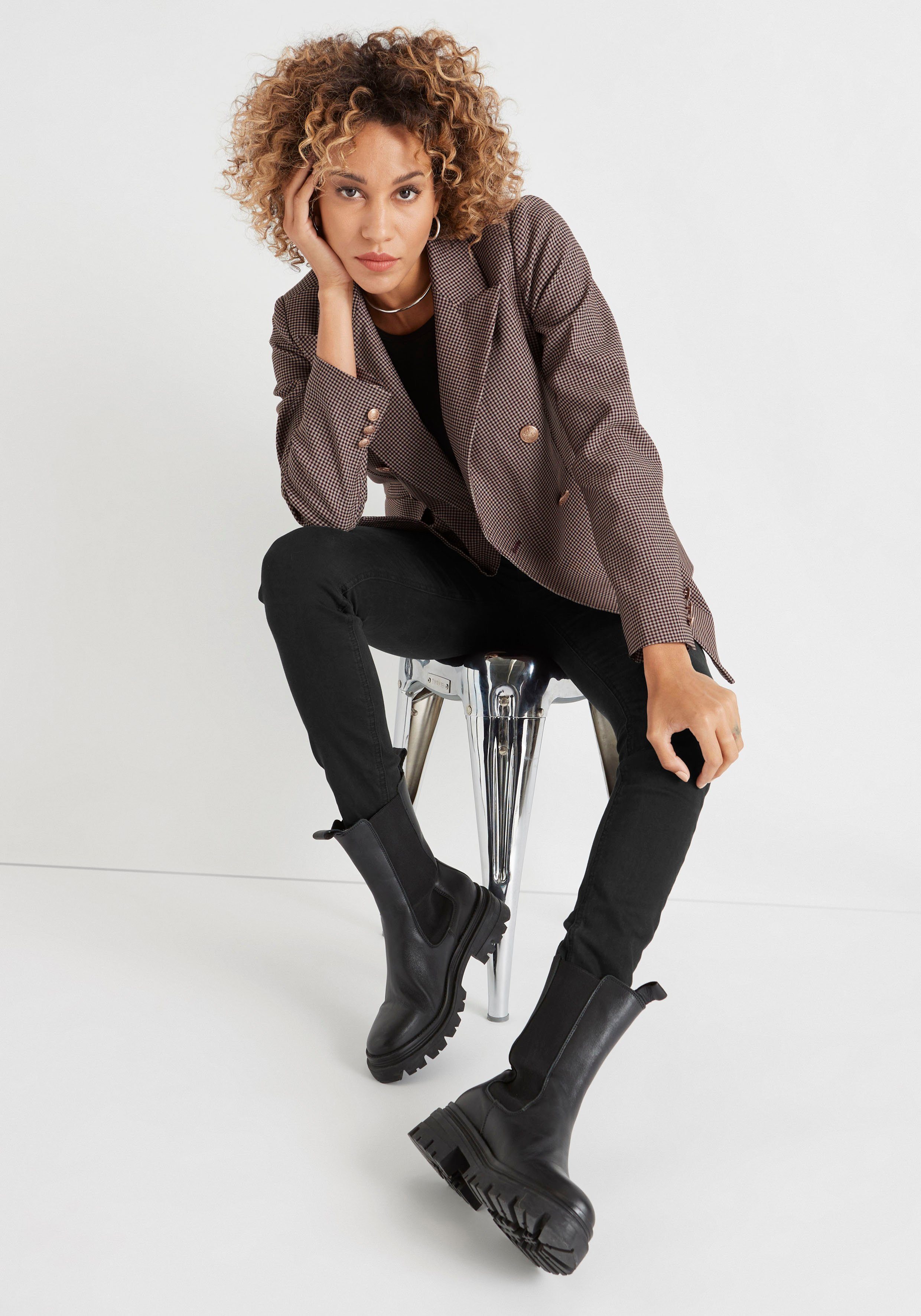 HECHTER PARIS Jackenblazer mit doppelter Knopfleiste