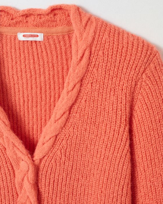 Gilet maille perlée patte torsadée Thermolactyl