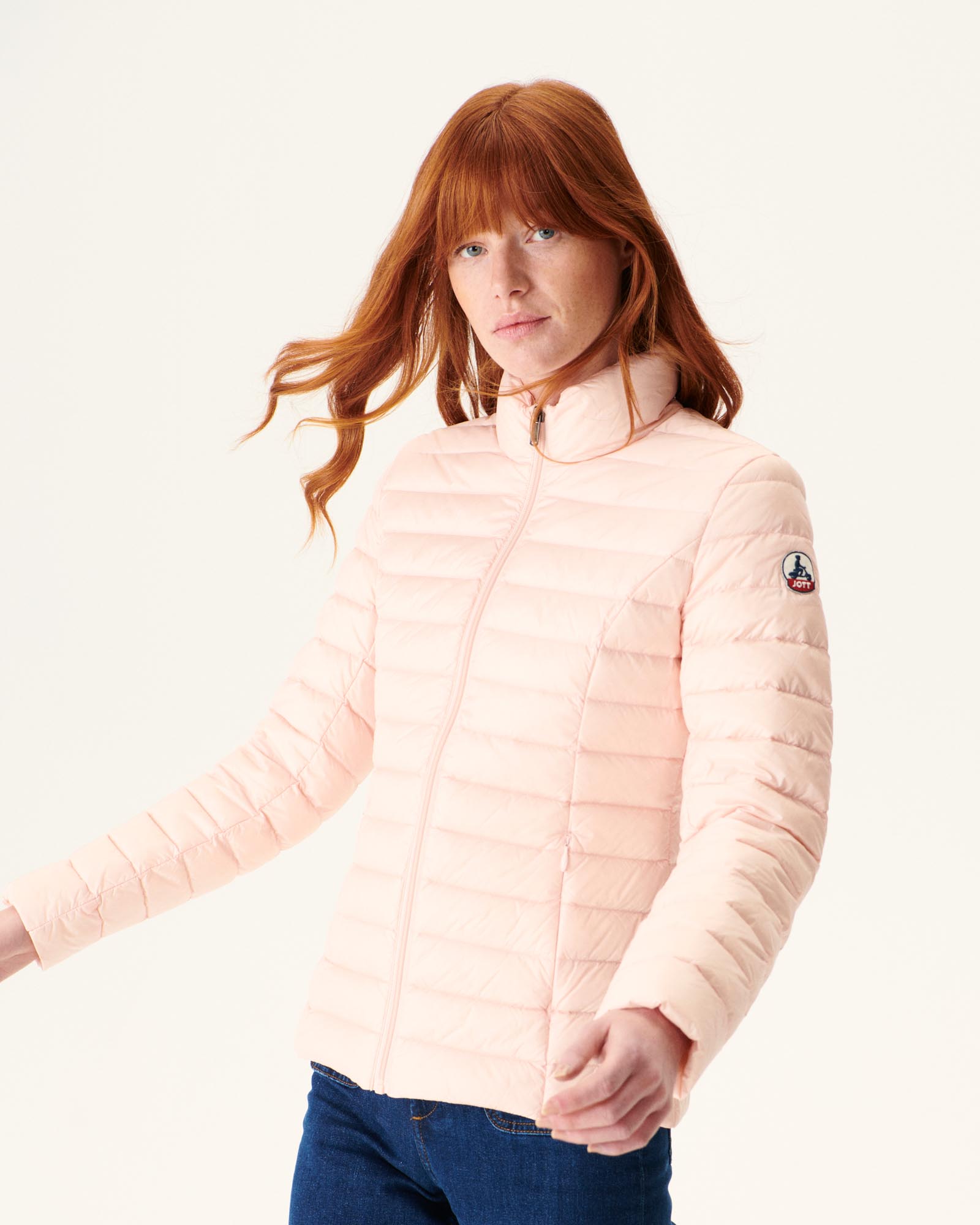 Doudoune légère Rose pale Cha