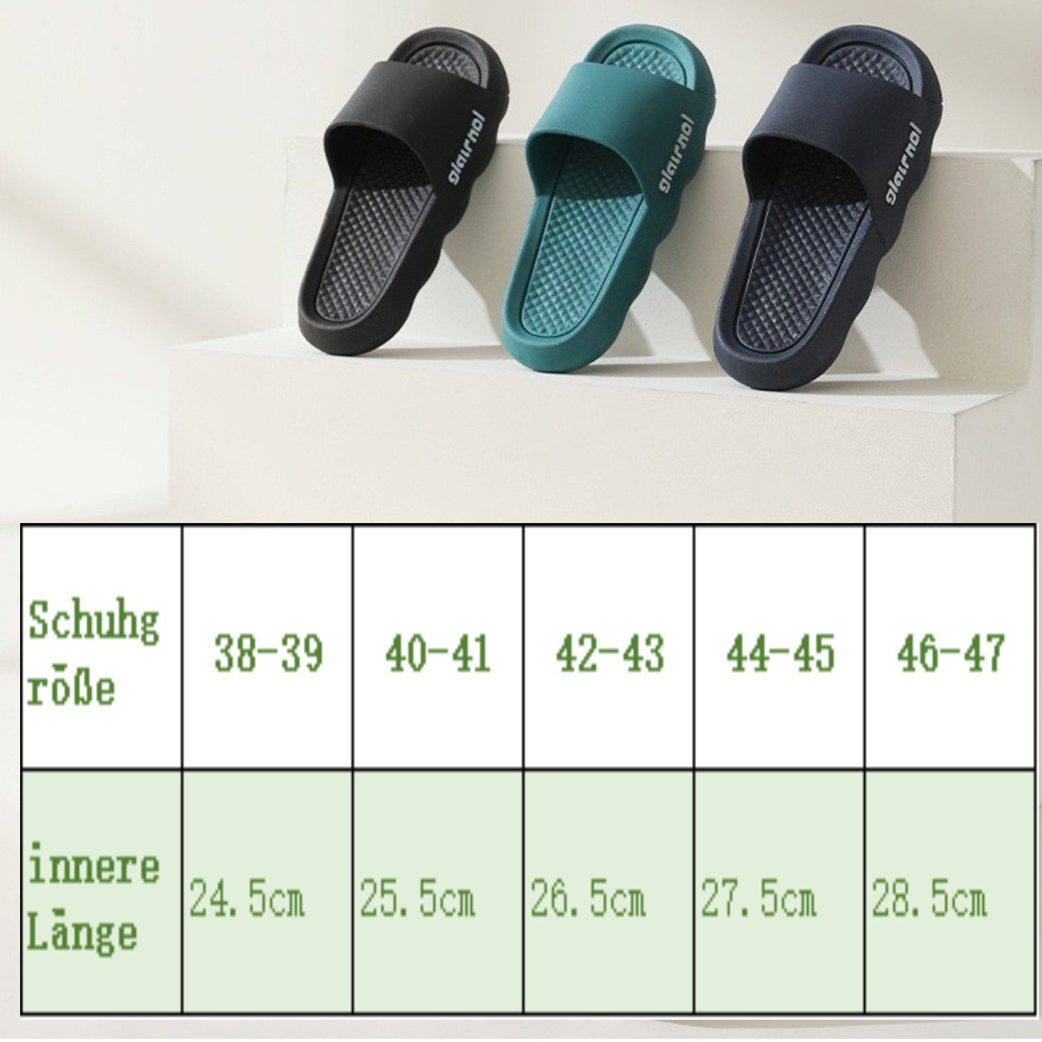 HOMEIDEAS Badeschuh (1-tlg) Damen Herren Hausschuhe
