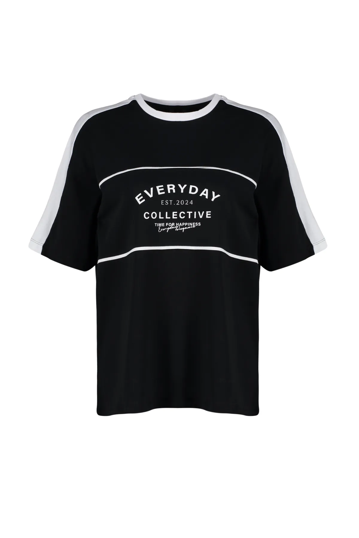 Trendyol Collection  T-Shirt - Schwarz - Oversized