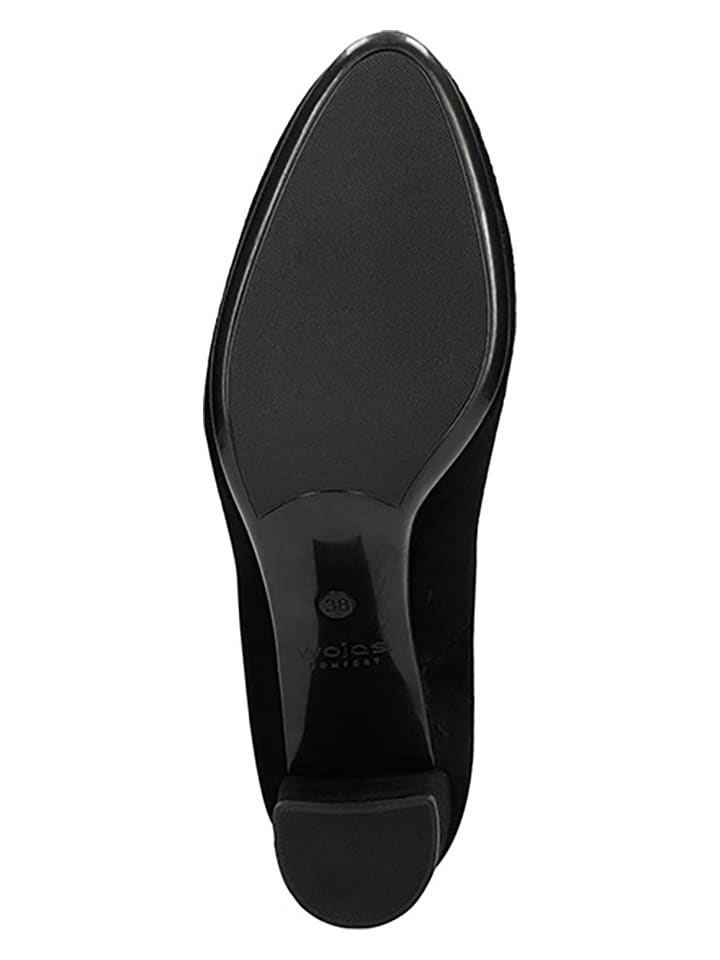 Wojas Leder-Pumps in Schwarz günstig kaufen