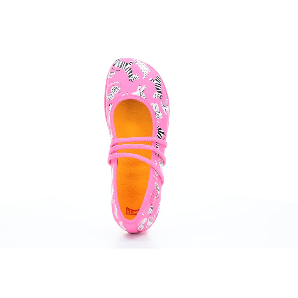 Camper Sella Masha Zebra Pink Ballerinas (K800388-005) K
