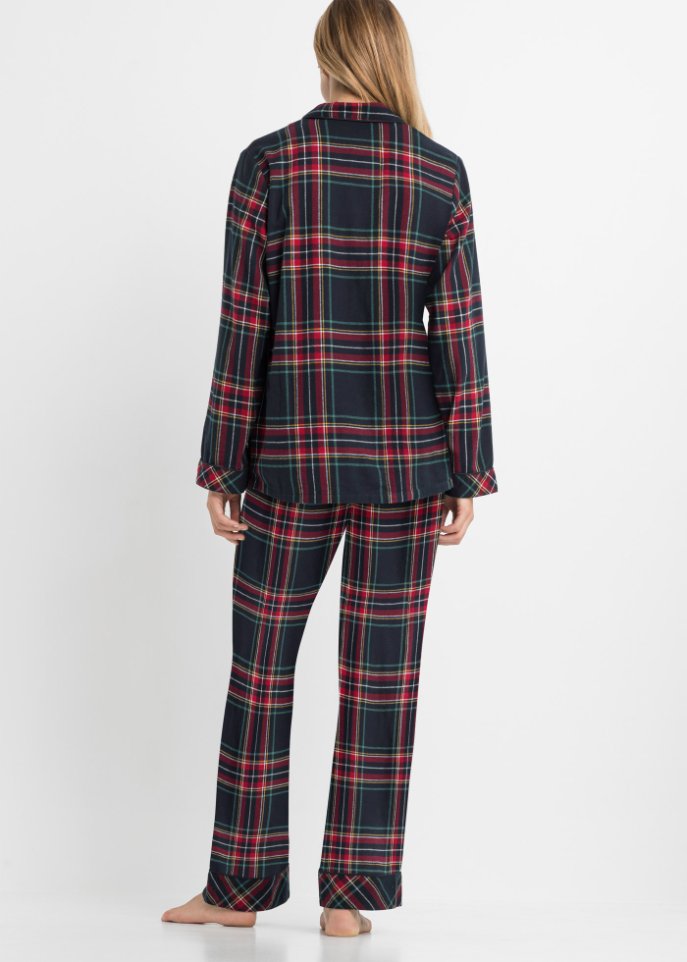 Gewebter Flanell Pyjama