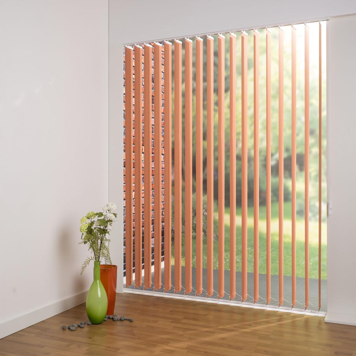 Bella Casa Vertikalanlage Maß, 127 mm Lamelle, 100 x 250 cm, orange
