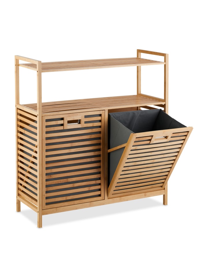 relaxdays Wäschekorb in Natur - (B)88 x (H)95 x (T)33 cm günstig kaufen onesize