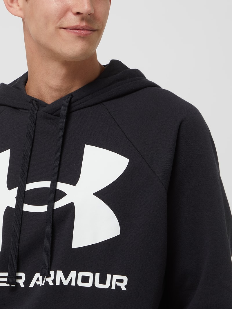Hoodie mit Känguru-Tasche Modell 'RIVAL FLEECE BIG LOGO' in schwarz