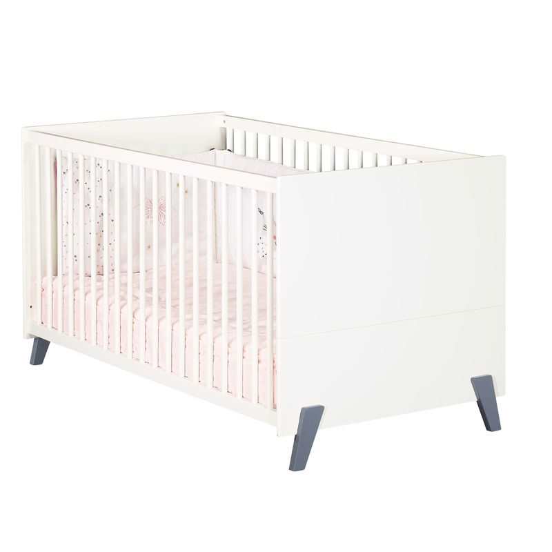 Lit bébé évolutif 140x70 Little big bed Joy gris