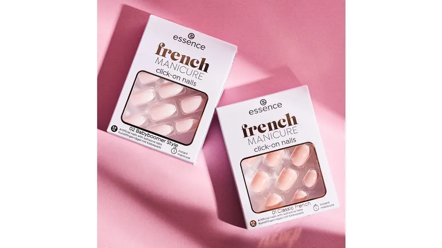 essence French Manicure Click On Nails Babyboomer Style