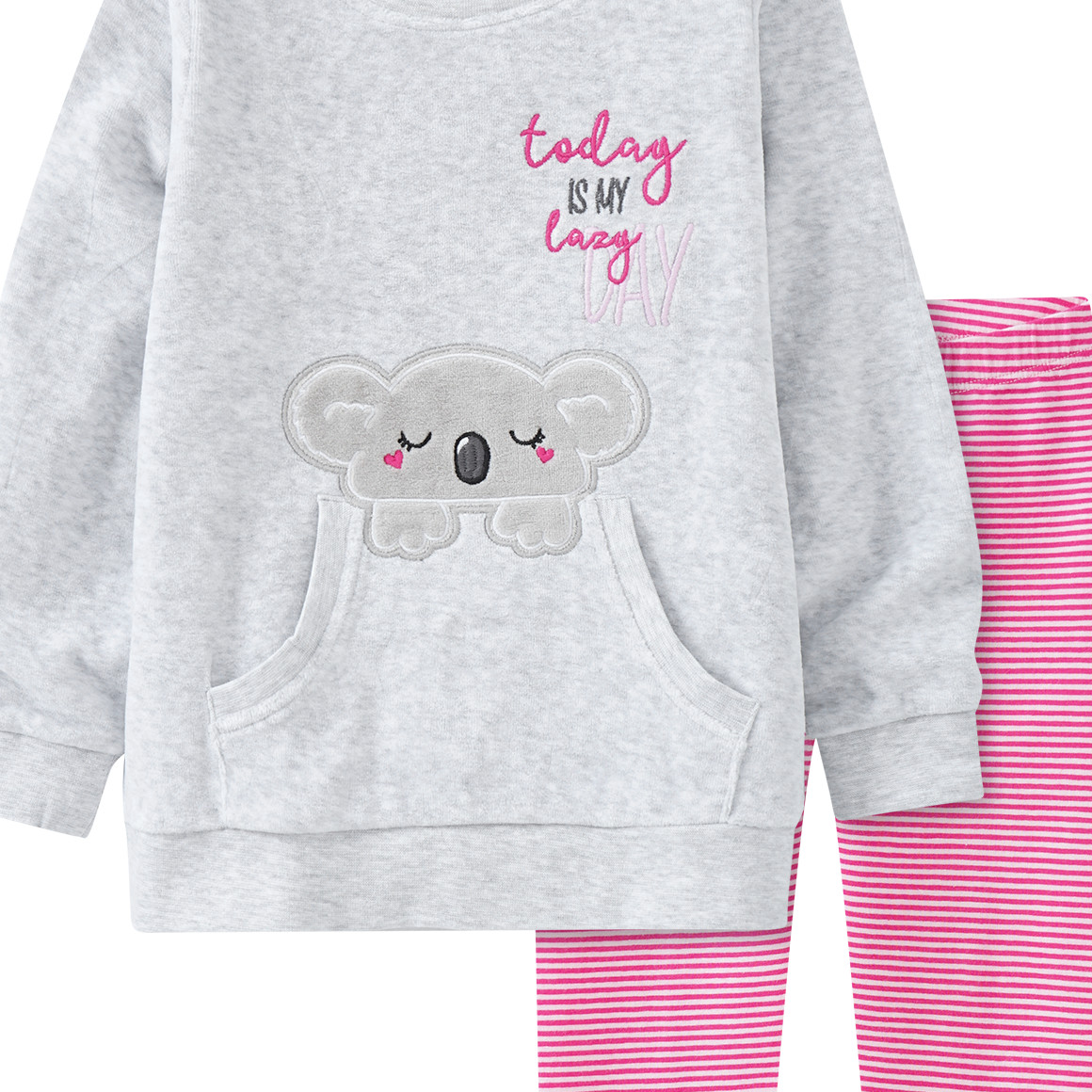 Mädchen Nicki-Schlafanzug mit Koala-Motiv