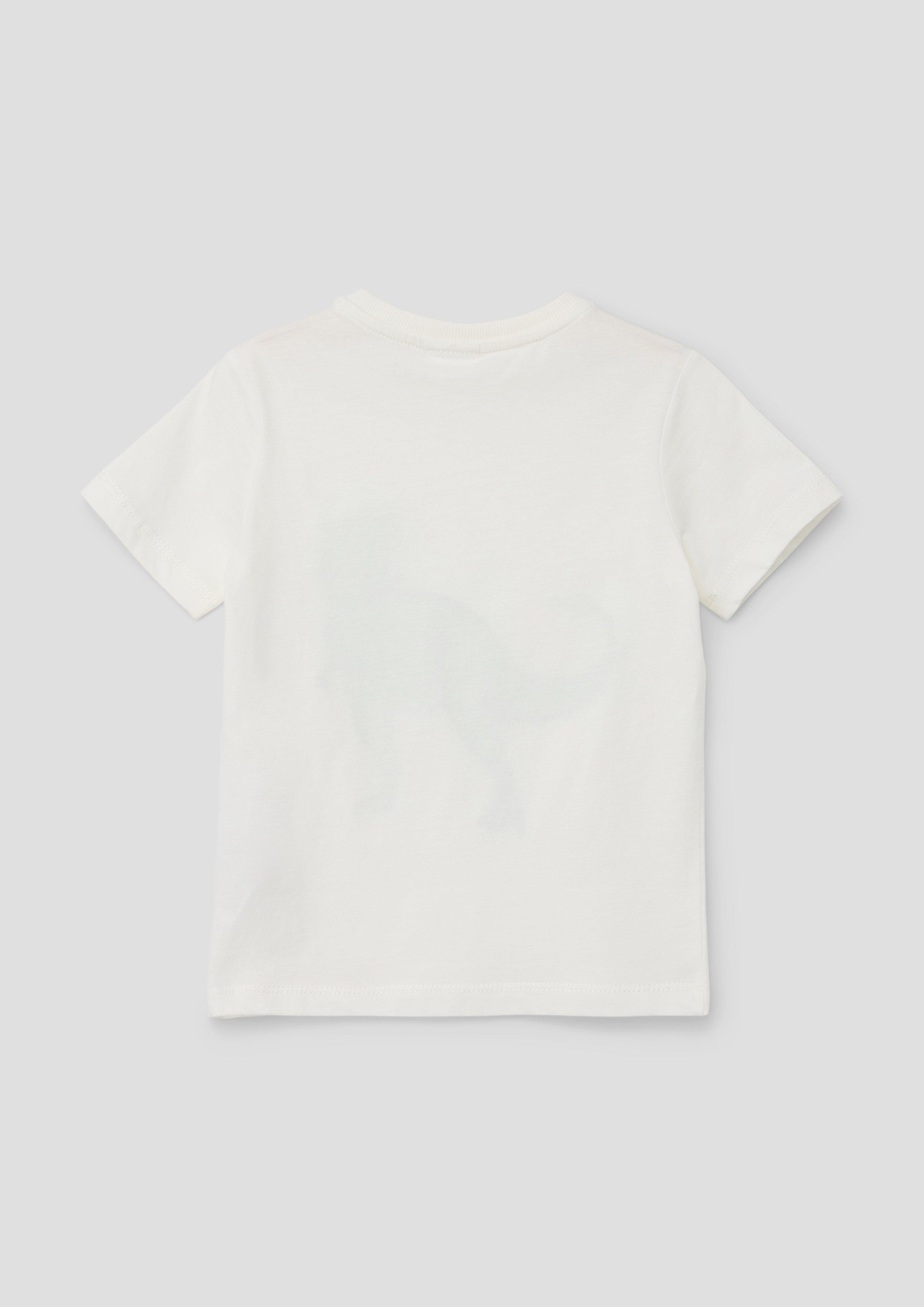 T-Shirt mit gummiertem Print  2143104-0210
