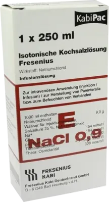 KOCHSALZLÖSUNG 0,9% Plastikfl.Fresenius  250 ml  Infusionslösung