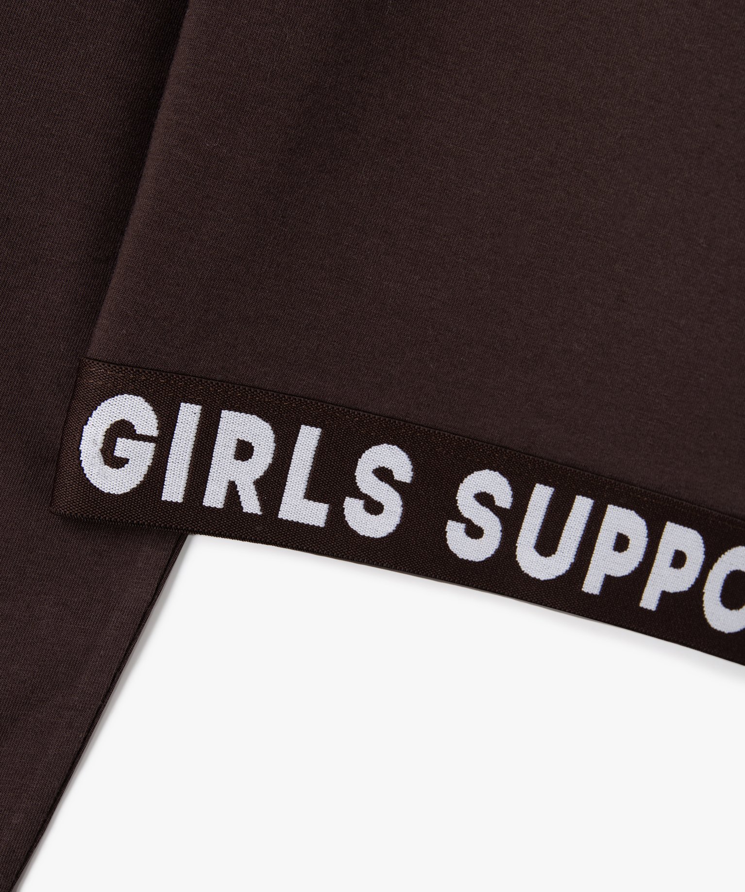Tee-shirt de sport fille à manches longues avec bas élastique marron | GEMO