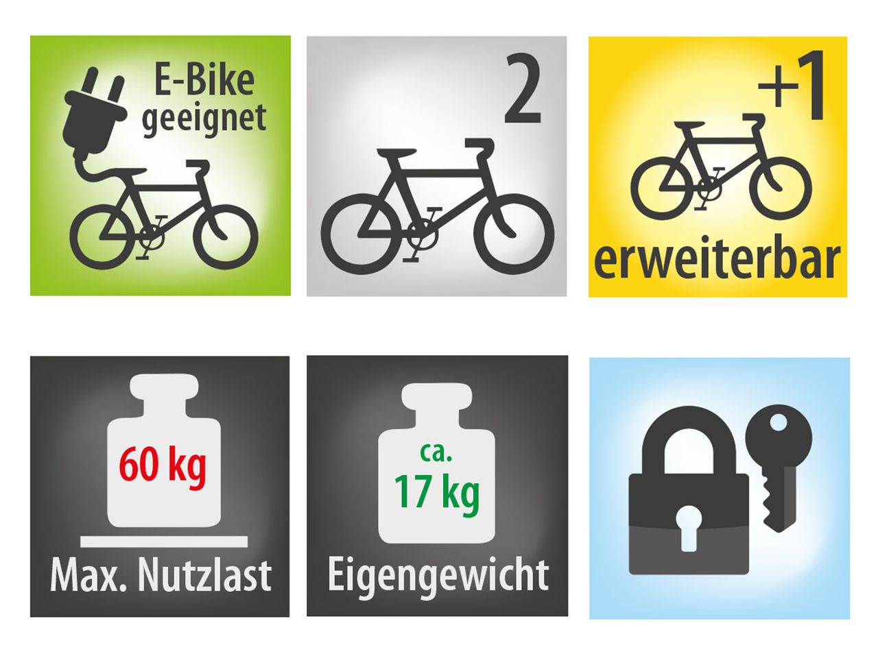 Eufab Fahrradträger JAKE Erweiterbar