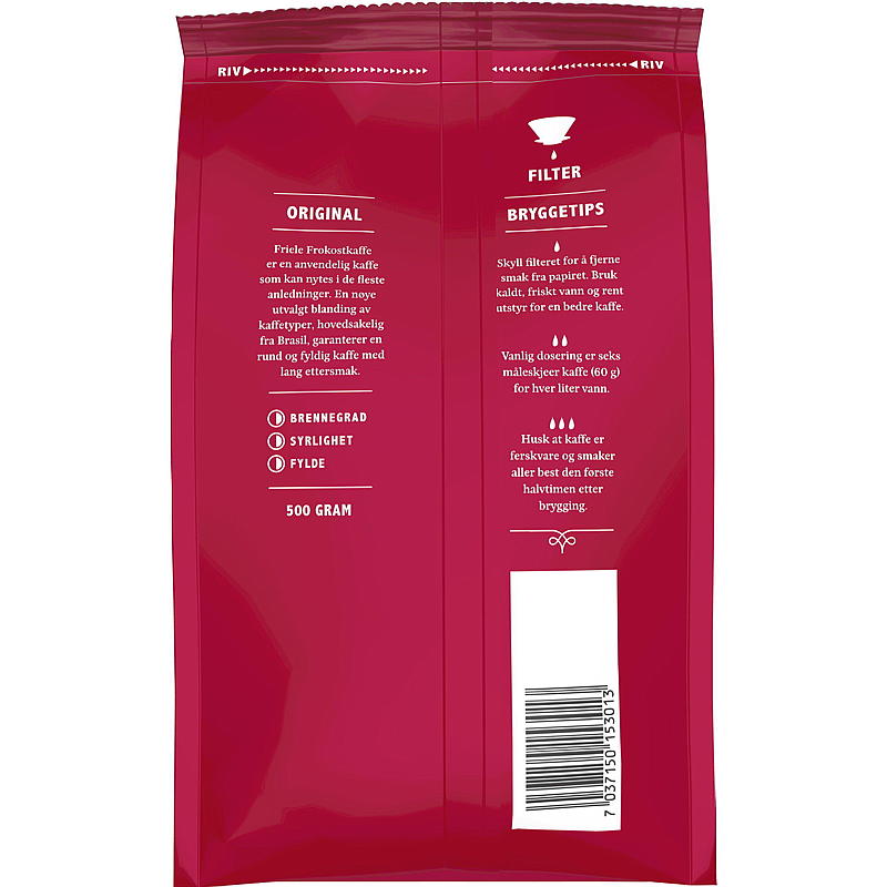 Friele Kaffe Friele filtermalt 500 g
