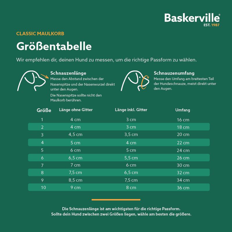 Baskerville Klassik Maulkorb, beige zu TOP-Preisen