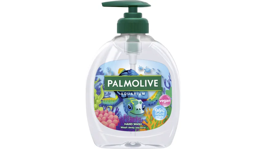 Palmolive Flüssigseife Aquarium - sanfte Handreinigung für Kinder mit einem blumigen Duft 300 ml