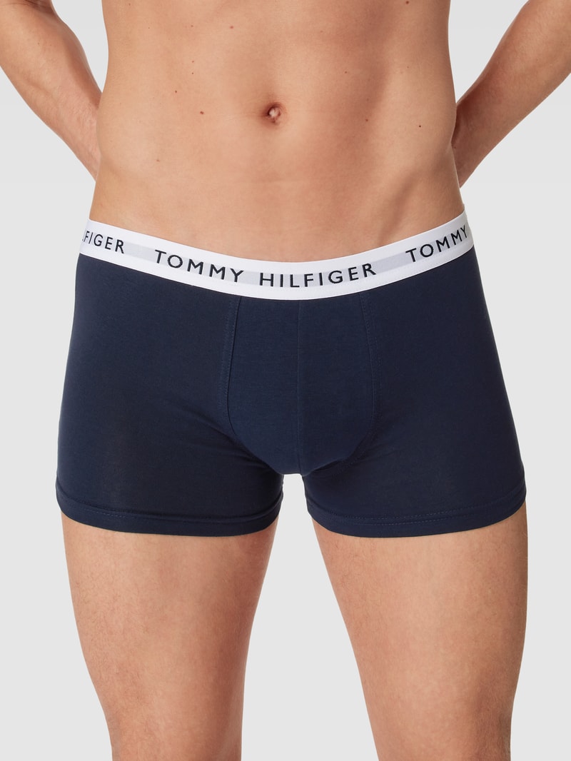 Trunks mit Logo-Stitching im 3er-Pack in marineblau