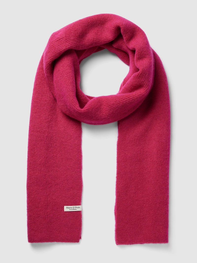 Schal aus Schurwoll-Mix mit Alpaka-Anteil in pink