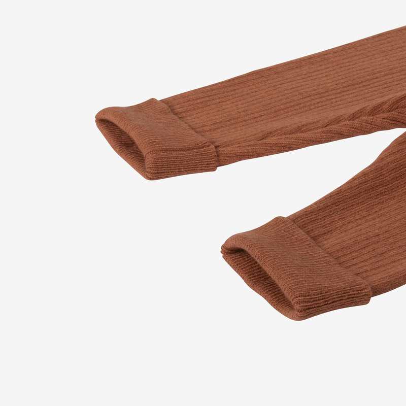 Pantalon en maille bébé caramel marron Catimini