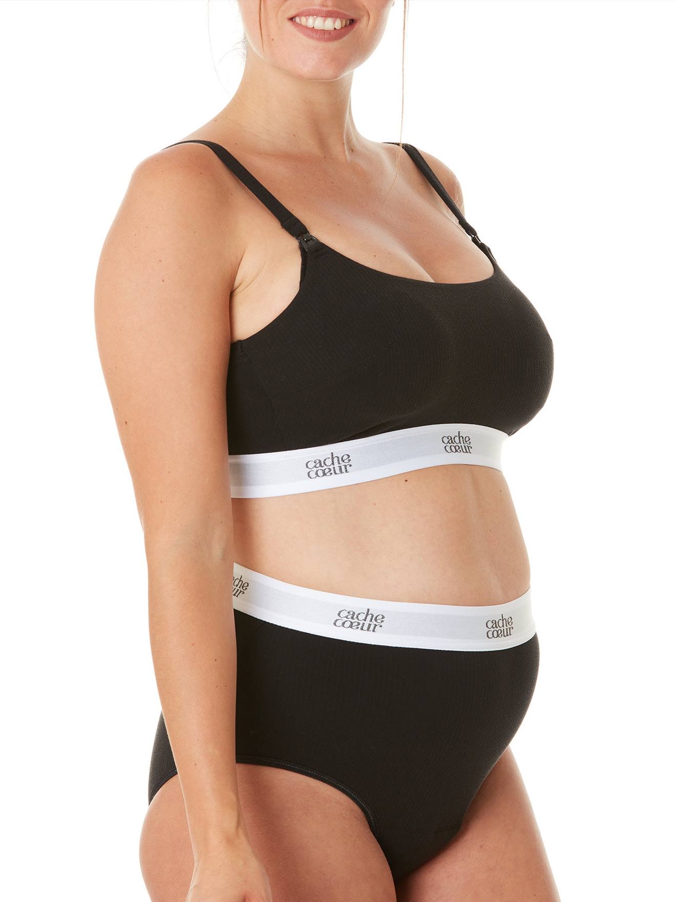 Culotte taille haute Bodyguard Post Partum CACHE CŒUR & CURVE noir