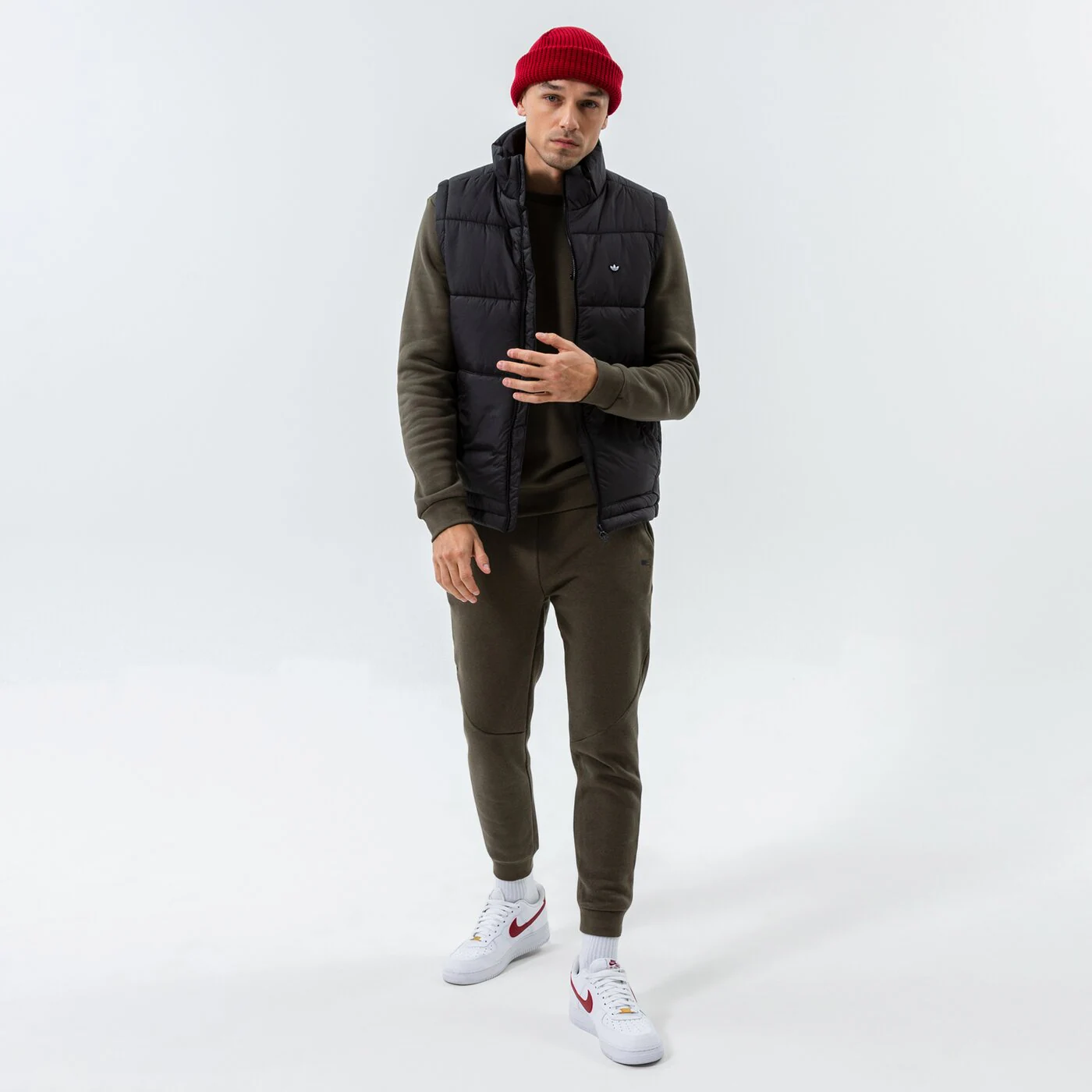 CONFRONT SWEATSHIRT SMALL LOGO CREW KHAKI Khaki