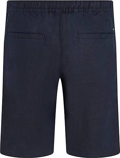 TOMMY HILFIGER Herren Leinenshorts HARLEM UTILITY Relaxed Fit
