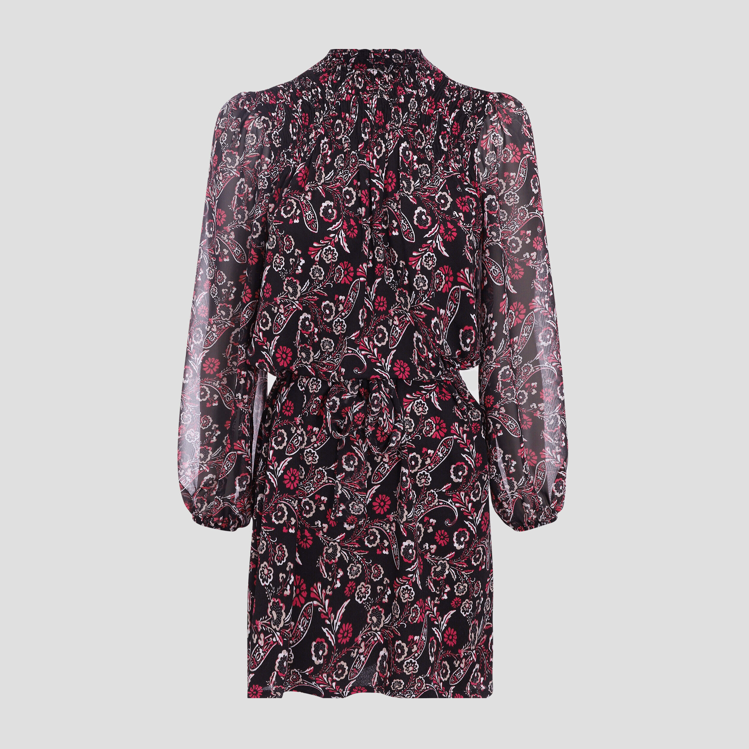 Robe droite manches 3/4 noir femme | Cache Cache