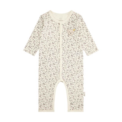 Strampler langarm, beige für Mädchen