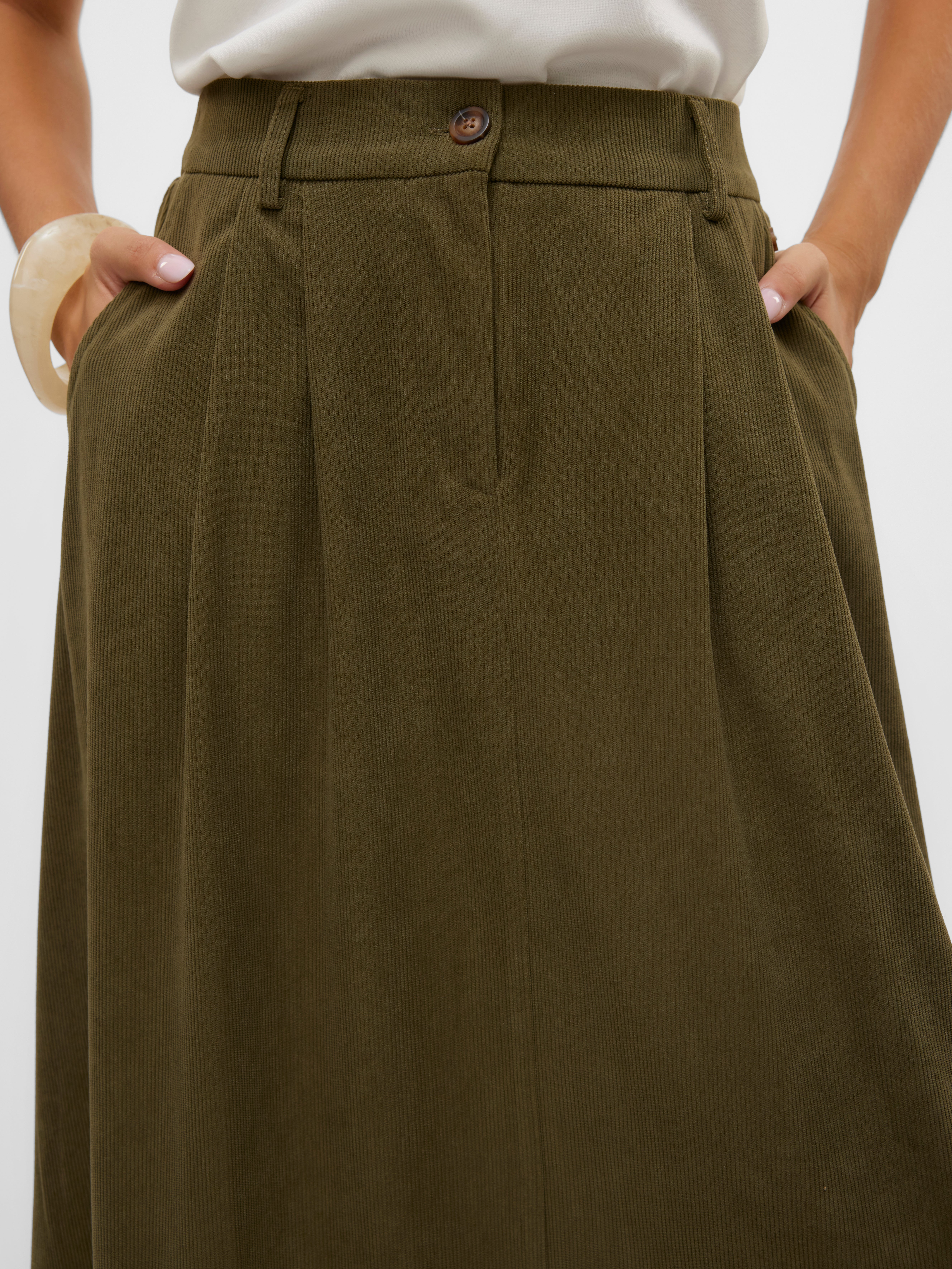 VMVIENNA Hohe Taille Samtrock