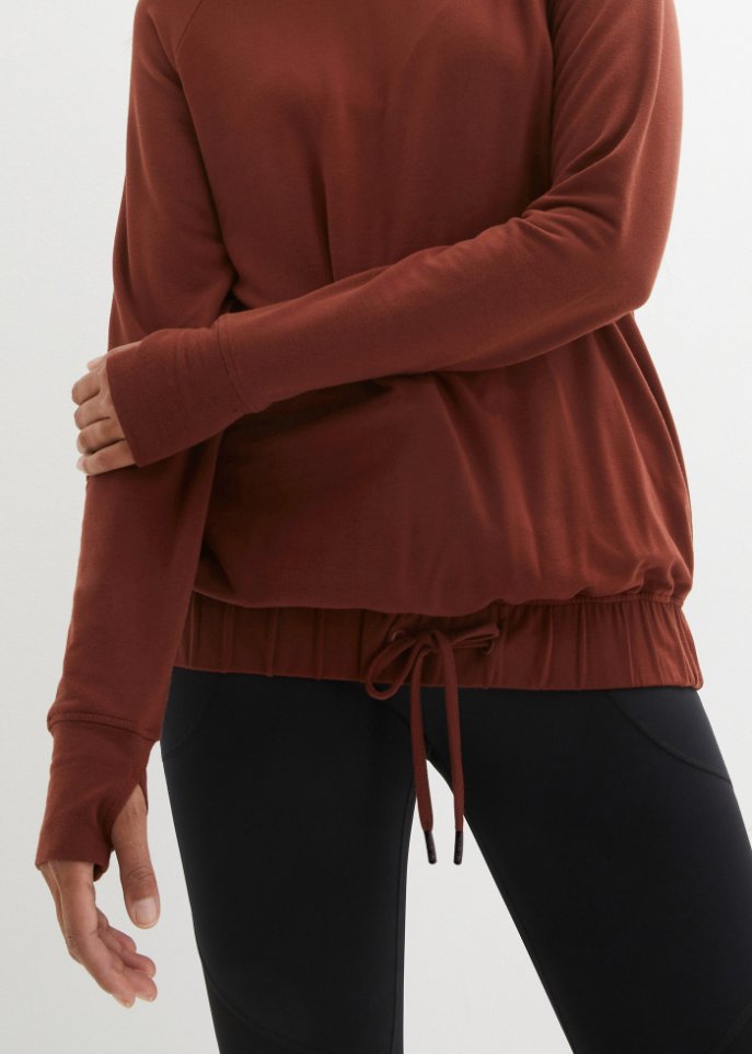 Sweatshirt mit geknöpftem Kragen