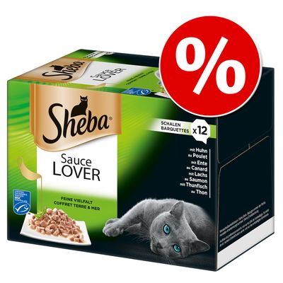 96 x 85 g Sheba Varietäten Schälchen zum Sonderpreis