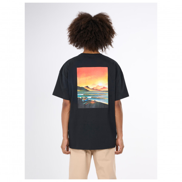 KnowledgeCotton Apparel - Loose Camp Front Print T-Shirt - T-Shirt