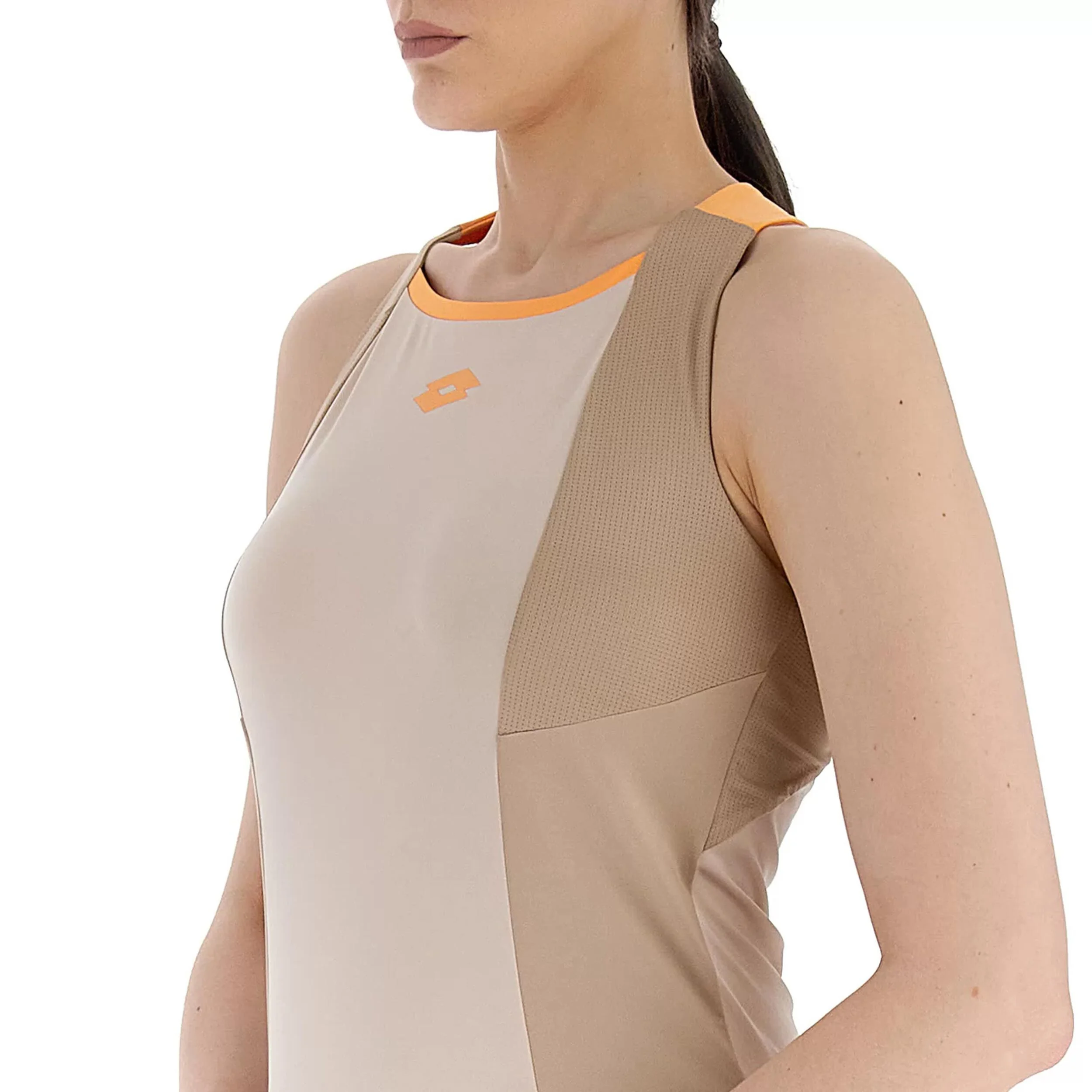Tech Tank-Top Damen - Creme, Braun